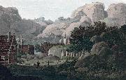 John William Edy View between the Islands of Hellisoe and Heliesund oil painting